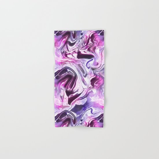 Marble Pattern Purple Pink Abstrat Hand & Bath Towel