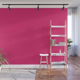 From The Crayon Box Razzmatazz - Bright Pink Solid Color / Accent Shade / Hue / All One Colour Wall Mural