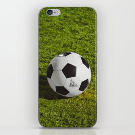 Soccer Ball, Soccer Field iPhone Skin