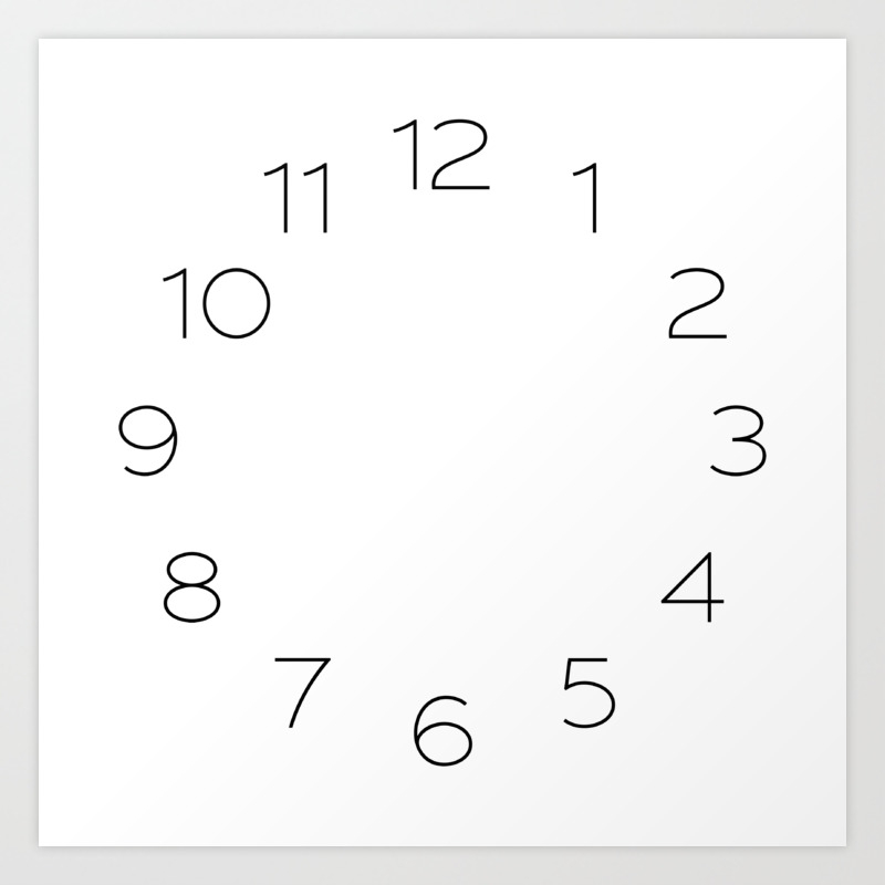 Patricia Gothic Thin Clock Face Art Print By Jesserewing Society6