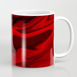 Blood Red Marble Coffee Mug