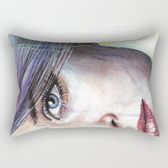 Beautiful Eyes Rectangular Pillow