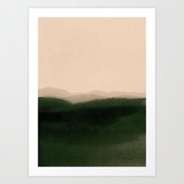 green hills Art Print