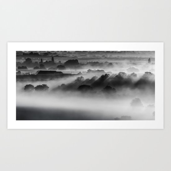 Drifting Morning Mist Art Print