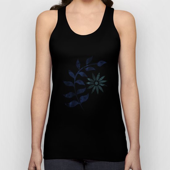 Seamless Flower Pattern Unisex Tank Top