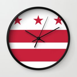 Washington D.C.: Washington D.C. Flag Wall Clock