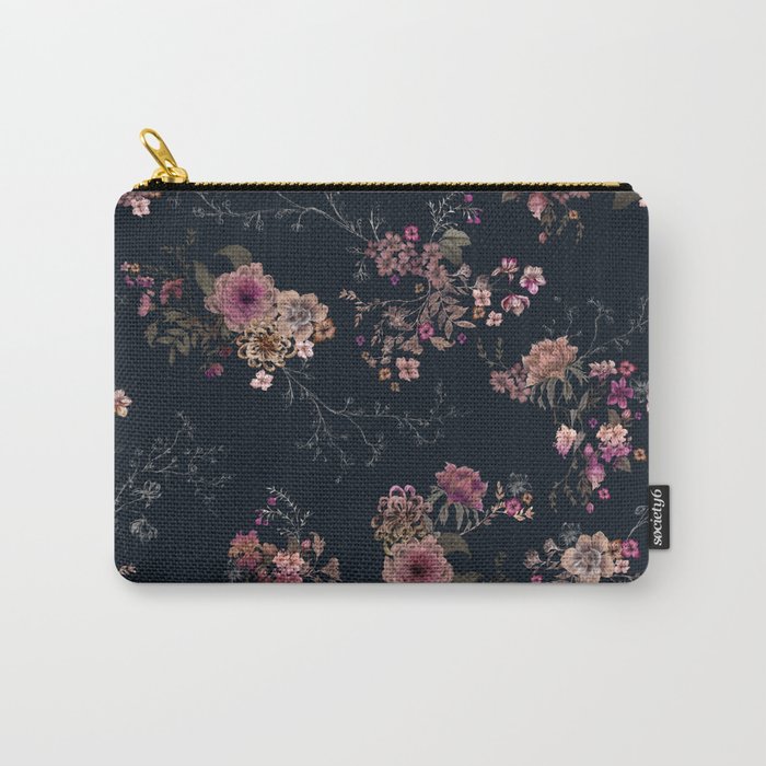 Japanese Boho Floral Carry-All Pouch