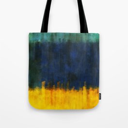 Golden hour by the lake - Abstract Tote Bag