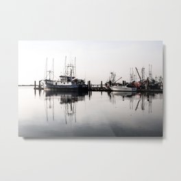 Steveston Marina Metal Print | Mist, Ocean, Canada, Naval, Picturesque, Marine, Ships, Marina, Vancouver, Boats 