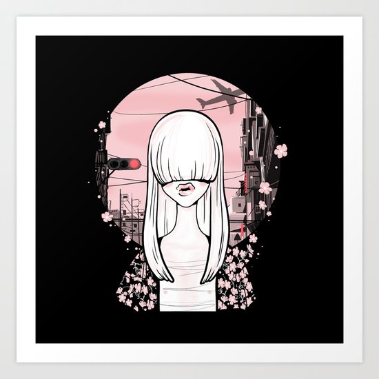 invisible girl Art Print