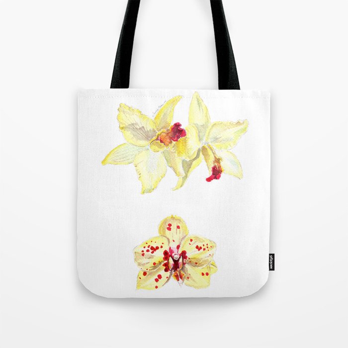 yellow orchids Tote Bag