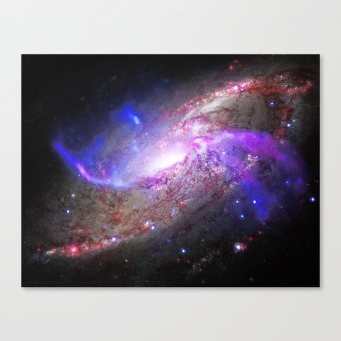 Black Hole in a Spiral Galaxy  Canvas Print