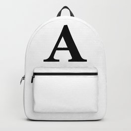 Letter A Initial Backpack