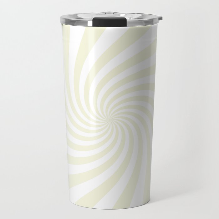 Swirl (Beige/White) Travel Mug