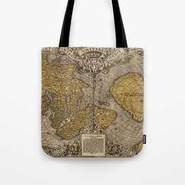 Vintage Map of the World - Historic, Antique, Old World Parchment Tote Bag