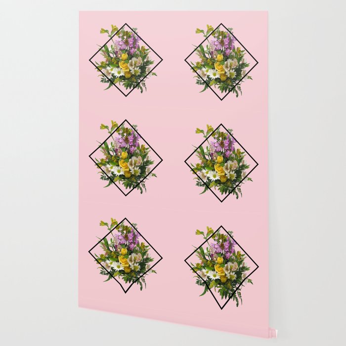 Pink Flower Aesthetic Wallpaper By Justeen Noyes Society6