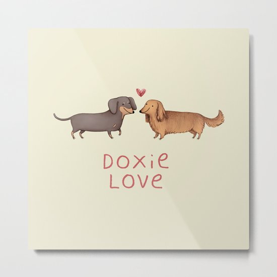 Doxie Love Metal Print