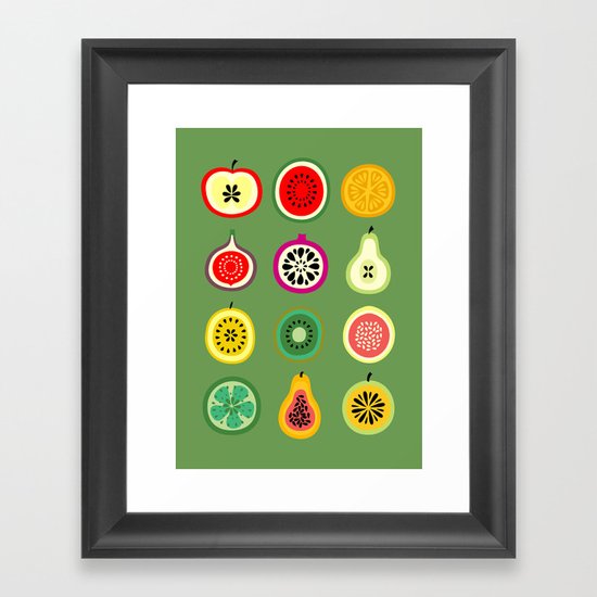 Banca de Frutas Framed Art Print