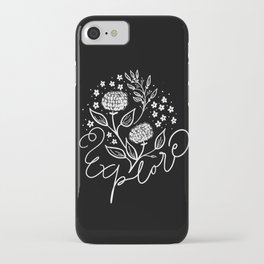 Explore and be curious iPhone Case