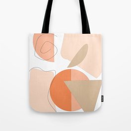 Abstract Color Block Tote Bag
