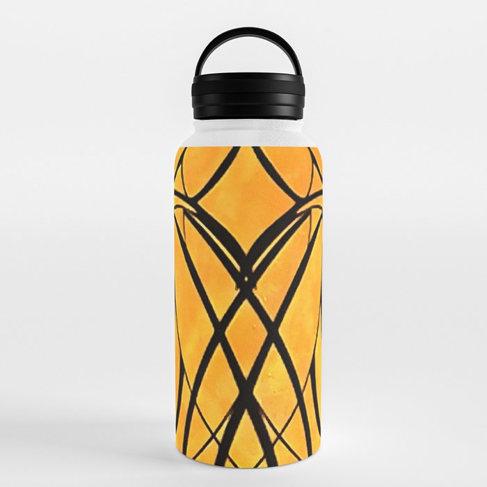Women Together Minimalistic Line Drawing Water Bottle by taiche
