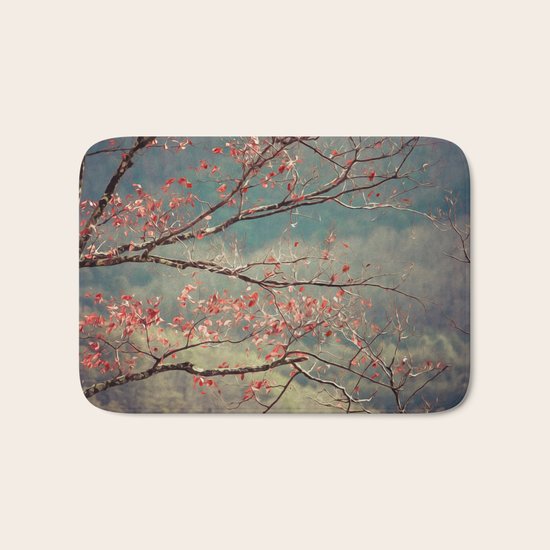 Red Tree Bath Mat