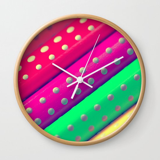 Rainbow Colors Wall Clock