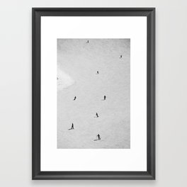 Slopes for Breakfast Framed Art Print