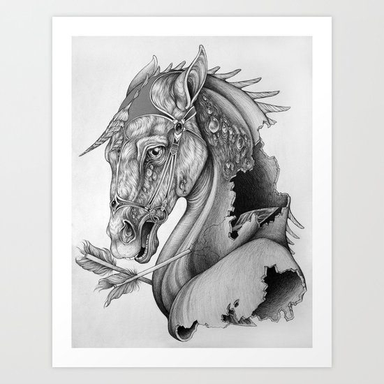 The King's Lost Knight Art Print