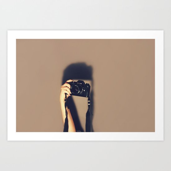 Taking pictures of you Art Print