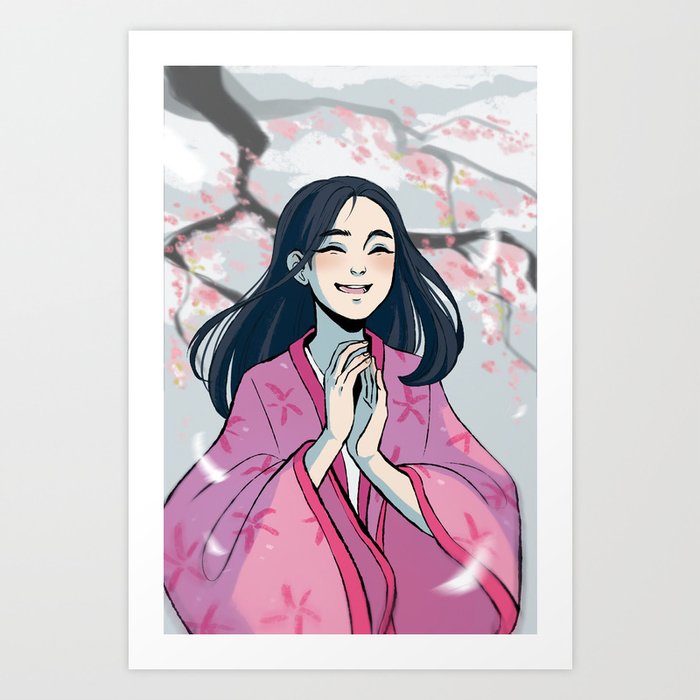 Get Wallpaper Kaguya Hime Art Print By Andythelemon Society6 For Free