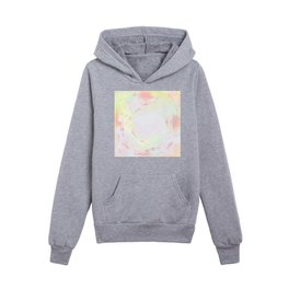 Circle stain abstract pattern 08 Kids Pullover Hoodies