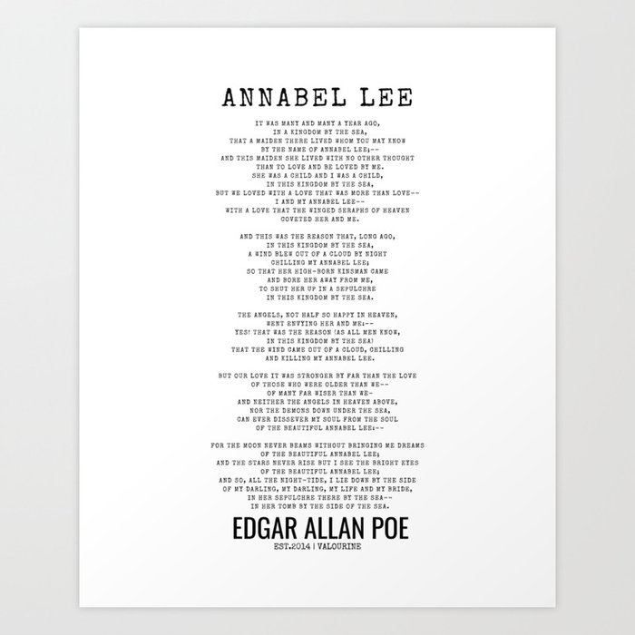 Annabel Lee by Edgar Allan Poe