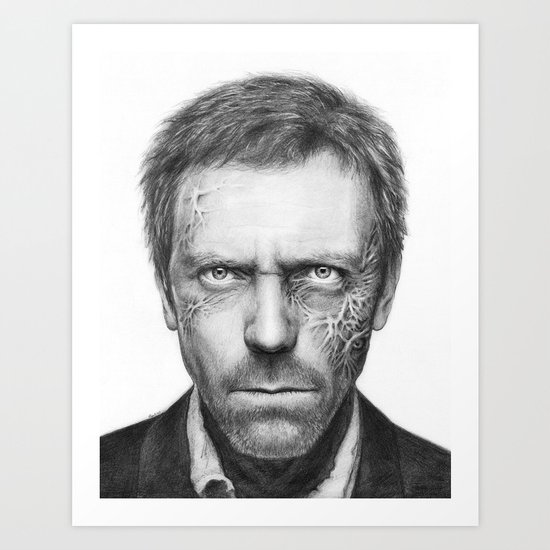 Hugh Laurie from House MD Doctor House Art Print