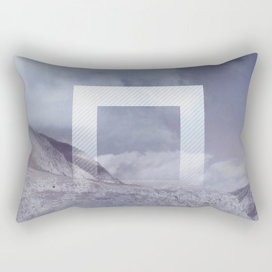 The Portal between the Mountains Rectangular Pillow