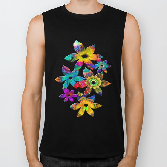 Flowery Meadow Biker Tank