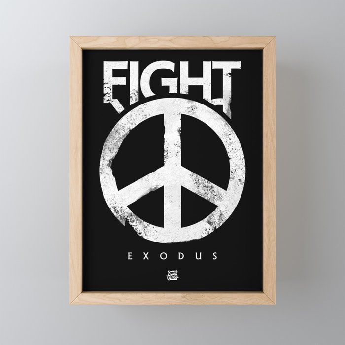 Stop Wars Fightback Essential Framed Mini Art Print