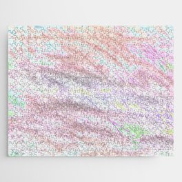 pink and rainbow fluffy foliage Jigsaw Puzzle