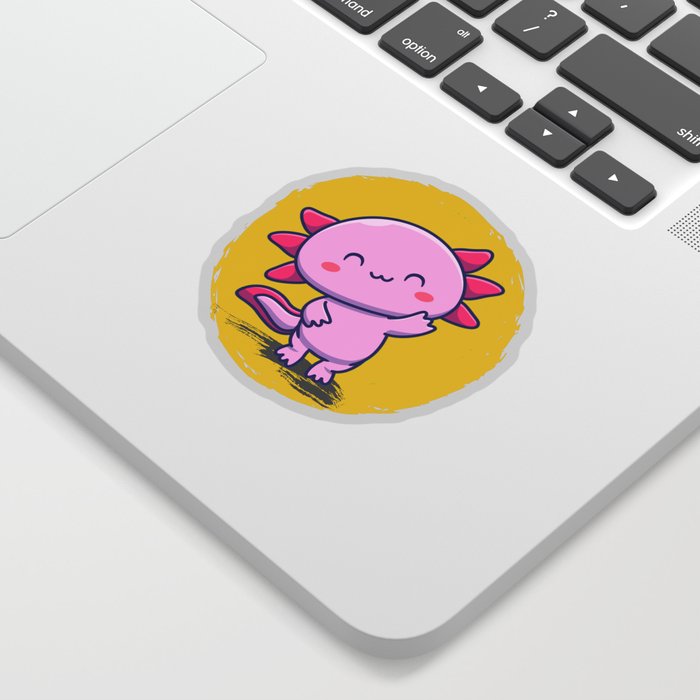 happy axolotl Sticker