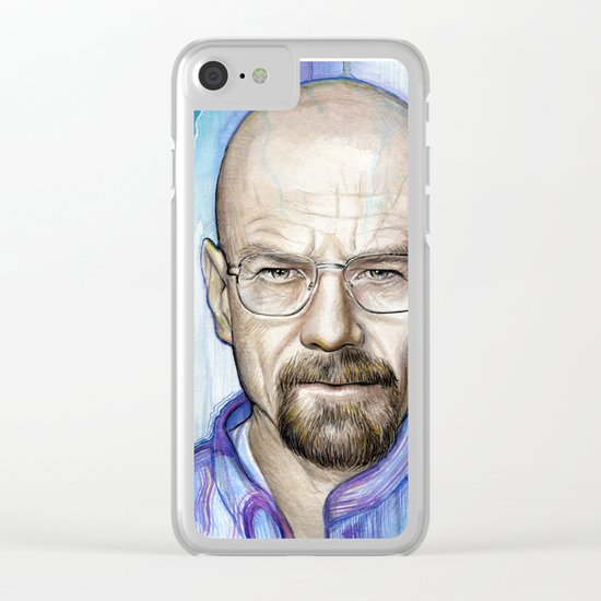 Walter White Portrait Clear iPhone Case