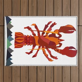 Paint Swatch Lobster Outdoor Rug