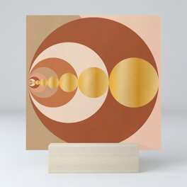 Golden Ratio Circle in Circle Mini Art Print
