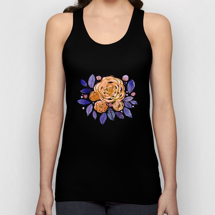 Spring roses bouquet - orange and purple Tank Top