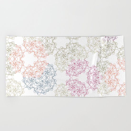 FlowerNet Beach Towel