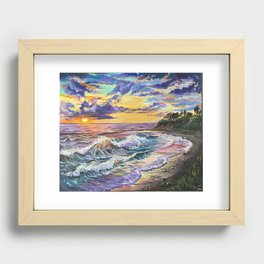 Sunset at Isla Vista Recessed Framed Print