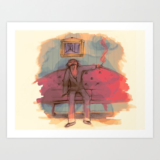 SMOldering racKEt Art Print