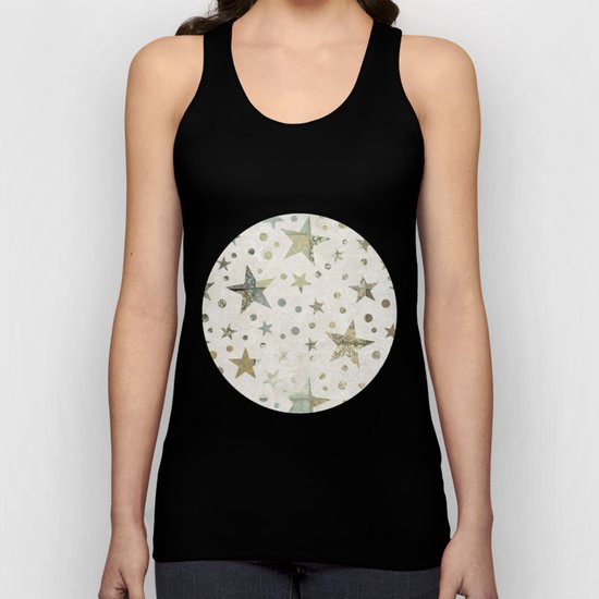 Patchwork Stars Collage Pattern Unisex Tank Top