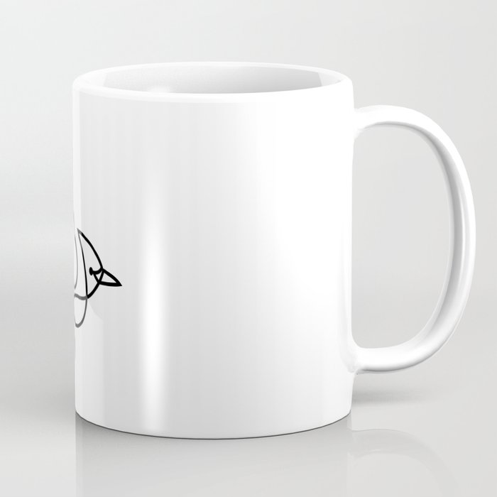 Blue Jay - one line bird Coffee Mug