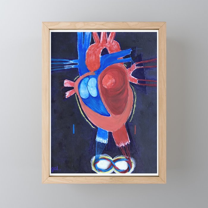 Infinite Heart Framed Mini Art Print