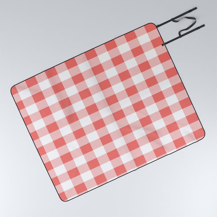 Pink plaid deals picnic blanket